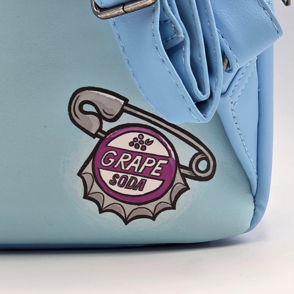 Loungefly Disney Pixar Up Young Carl & Ellie Blue Mini Backpack Bag New - Picture 6 of 6